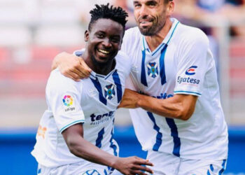 Video: Watch Ghanaian forward Duada Mohammed’s late goal for CD Tenerife against Real Zaragoza