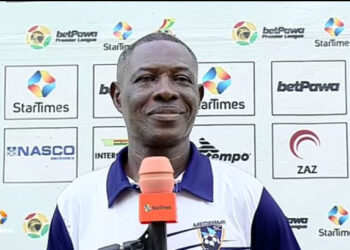 Medeama coach Evans Adortey delighted to be ‘on top’ of GPL standings after massive win over Hearts of Oak