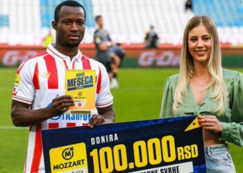 Ghana’s Osman Bukari donates to charity after bagging Serbian SuperLiga player of the month award