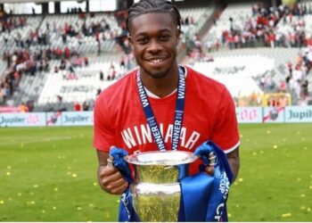 Ghanaian midfielder Christopher Scott wins Belgium Jupiler Pro League with Royal Antwerp
