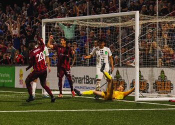 Video: Watch Ghanaian forward Ropapa Mensah’s third league goal for Red Wolves