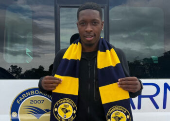 Farnborough gaffer Spencer Day happy with the signing of Ghanaian striker Michael Folivi