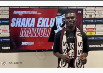 Italian Serie C side SS Arezzo announce signing of Ghanaian midfielder Shaka Mawuli