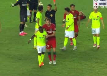 Chinese defender Cao Gu apologizes after racially abusing Ghana’s Frank Acheampong