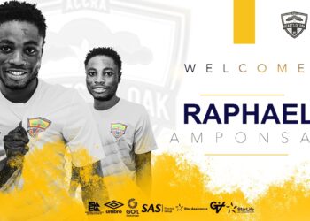 OFFICAIL: Hearts of Oak announce signing of Raphael Amponsah from Asekem FC