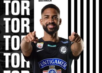 Swiss-born Ghanaian defender Gregory Kwesi Wuthrich scores winning goal for Sturm Graz against Austria Lustenau