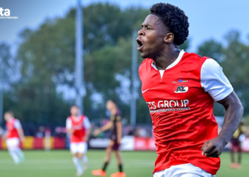 Ghanaian young forward Jayden Addai delighted to score hat-trick in AZ Alkmaar win against SC Telstar