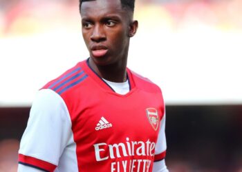 Ghana target Eddie Nketiah scores for Arsenal against Monaco