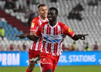 Ghanaian forward Osman Bukari on target for Red Star Belgrade in heavy victory over Napredak