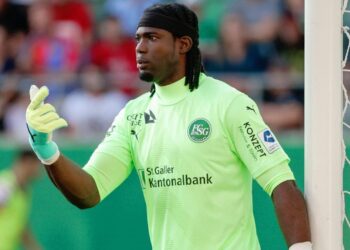 Ghana’s first choice goalkeeper Lawrence Ati-Zigi happy after St Gallen’s draw at Servette