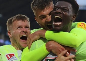 Ghanaian forward Ragnar Ache scores in Kaiserslautern win at Paderborn