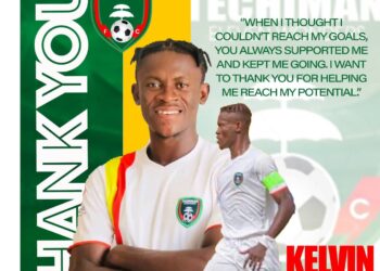 Kelvin Osei Assibey sends farewell message to Eleven Wonders after joining Hearts of Oak