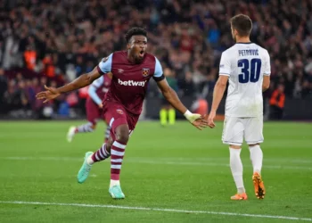 VIDEO: Ghana star Mohammed Kudus scores first West Ham goal against Backa Topola