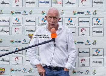 Hearts of Oak coach Martin Koopman hints at signing a new striker this week