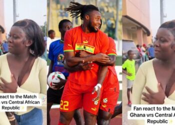 Come to mummy – Happy Ghanaian lady tells Semenyo after Central Africa Republic game