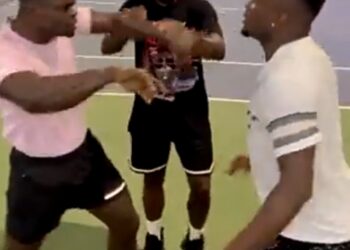 Watch hilarious encounter between Freezy Macbones and Asamoah Gyan