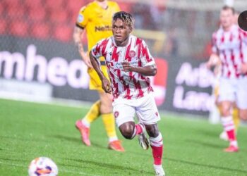 Ghanaian forward Emmanuel Toku opens scoring account in Aalborg BK away win over Vendsyssel FF