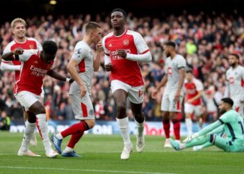 Ghana target Eddie Nketiah bags hat-trick as Arsenal thump Sheffield
