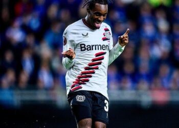 Jeremie Frimpong scores, grabs assist in Leverkusen’s win over Wolfsburg