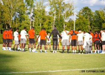 PHOTOS: Nineteen Black Stars players hold first training session in Charlotte for Mexico and USA Friendlies