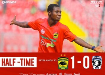 Dr. Prosper Narteh Ogum praises Peter Acquah for scoring debut Kotoko goal against Bechem United