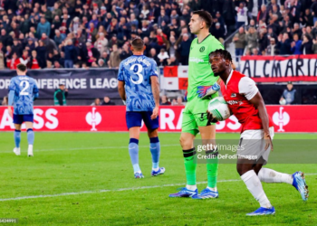 Ibrahim Sadiq scores debut AZ Alkmaar goal in defeat to Aston Villa in UEFA Conference League