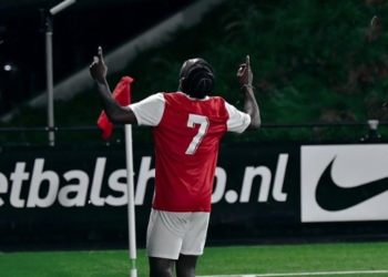 Dutch-born Ghanaian youngster Jayden Addai scores for Jong AZ on injury return