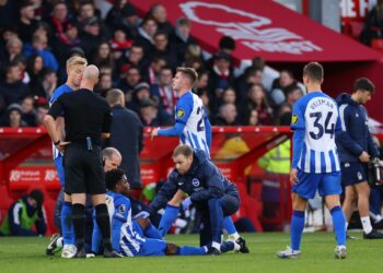 Tariq Lamptey suffers another injury setback in Brighton’s game against Nottingham Forest