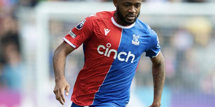 LONDON, ENGLAND - SEPTEMBER 23: Jordan Ayew of Crystal Palace during the Premier League match between Crystal Palace and Fulham FC at Selhurst Park on September 23, 2023 in London, England. (Photo by Visionhaus/Getty Images)