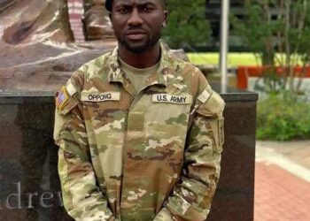 Former kotoko star Samad Oppong becomes a soldier in America