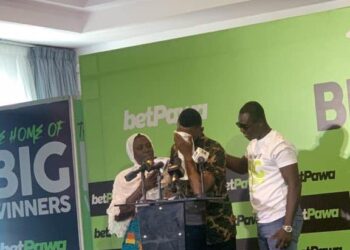 Young man in tears as he wins 6 million Ghana Cedis with Gh40 on Betpawa bet