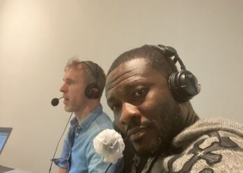 Asamoah Gyan displays Commentary skills on African Football League