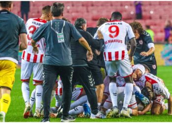 VIDEO: Watch Ghana defender Kingsley Schindler’s scintillating winner for Samsuspor against Hatayspor