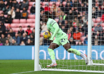 Ghanaian forward Brandon Thomas-Asante scores for West Bromich Albion against Sunderland
