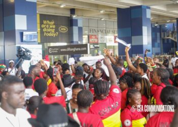 PHOTOS: Black Queens warmly welcomed home after securing 2024 Women’s AFCON qualification