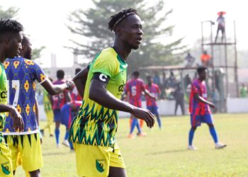 GPL Match Report :Bibiani Gold Stars striker, Prince Owusu destroys Legon Cities with 4 goals