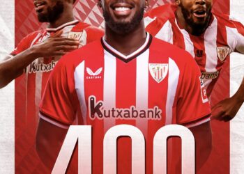 Inaki Williams marks 400th appearance milestone in Athletic Bilbao’s victory over Atletico Madrid