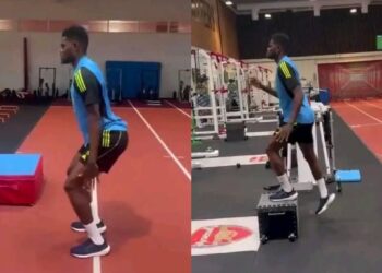 VIDEO: Thomas Partey steps up his recovery as he nears injury return