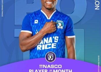 Augustine Okrah clinches NASCO Premier League Player of the Month for November award