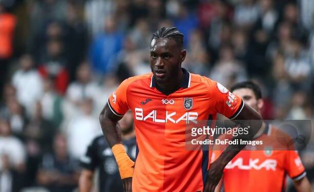 ISTANBUL, TURKEY - NOVEMBER 12: Jerome Opoku of Istanbul Basaksehir looks on during the Turkish Super League match between Besiktas and Basaksehir on November 12, 2023 in Istanbul, Turkey. (Photo by Ahmad Mora/DeFodi Images via Getty Images)