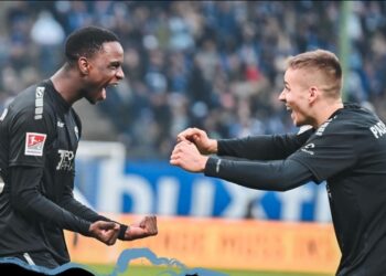 Ghanaian young forward Ilyas Ansah scores winner for Paderborn at Hamburg