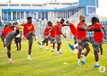 AFCON 2023: Black Stars hold first training session at Dr. Kwame Kyei Sports Complex – [+Photos]