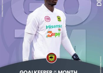 Fredrick Asare clinches Ghana National Ex. Goalkeepers Union award for stellar performance for Kotoko in December