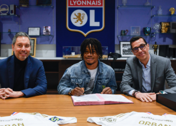 Olympique Lyon announce signing of Nigerian striker Gift Orban in historic transfer move