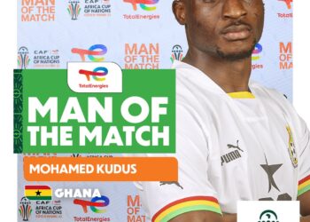 2023 AFCON: Kudus Mohammed named Man-Of-The-Match award in Ghana’s 2-2 draw against Egypt