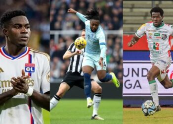 Round-up of top performing Ghanaian players abroad over the weekend; Semenyo scores, Nuamah, Augustine Boakye grab assists