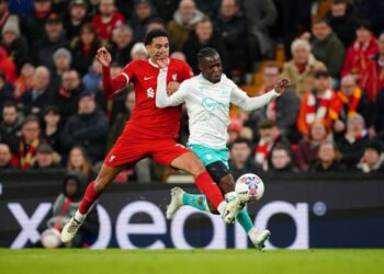 Southampton manager Russell Martin commends Kamaldeen Sulemana’s performance in Liverpool defeat