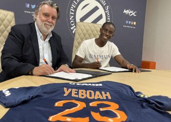 Ghanaian forward Kelvin Yeboah’s contract with Montpellier terminated over poor performance