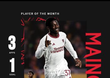 Ghanaian midfielder Kobbie Mainoo named Manchester United Player of the Month