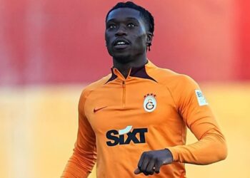 Ghanaian left-back Derrick Kohn trains with Galatasaray teammates